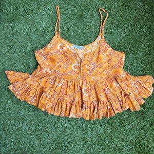 Patrons of Peace Orange Paisley Camisole